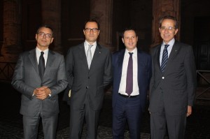 Da esquerda: Roberto Novelli; Tommaso Tanzili; Marco Annarumi; e Francesco Paternó