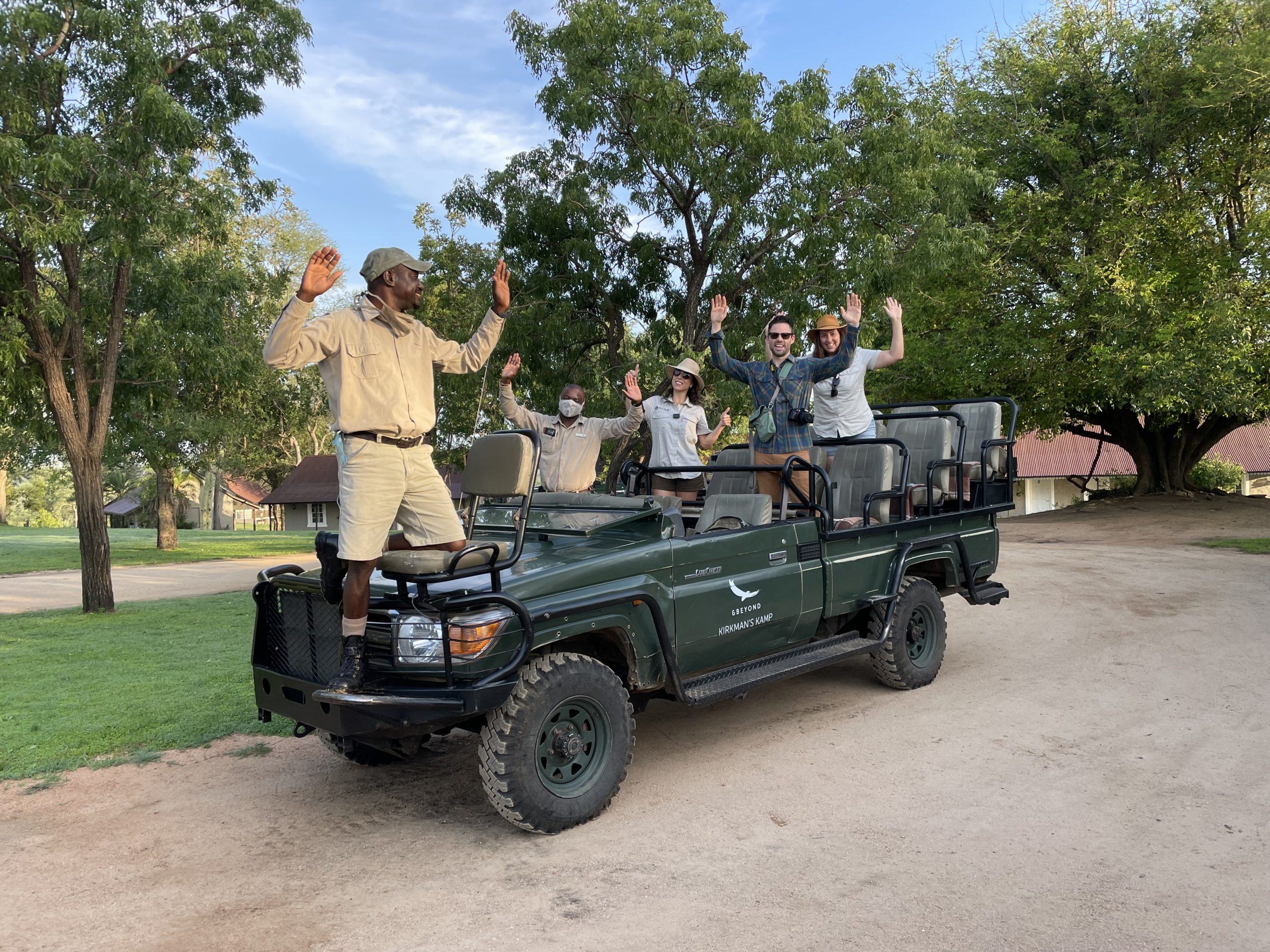 Um passeio pelo safari Kirkman's Kamp